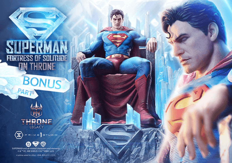 Prime 1 Studio Throne Legacy Superman (Comics) Superman Fortress of Solitude on Throne (Design by Gabriele Dell'Otto) Ultimate Bonus Version | 4582647122162