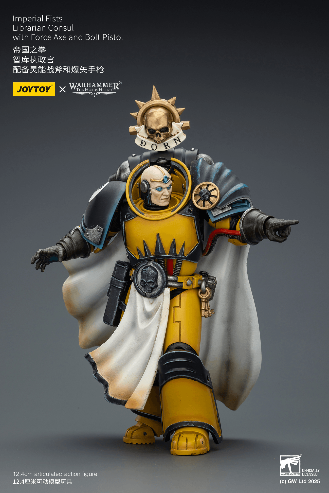 Imperial Fists Librarian Consul with Force Axe and Bolt Pistol | 6927054403301