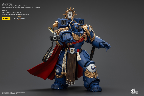 JOYTOY Ultramarines Marneus Calgar, Chapter Master with MKX Gravis Armour and Gauntlets of Ultramar | 6927054401338