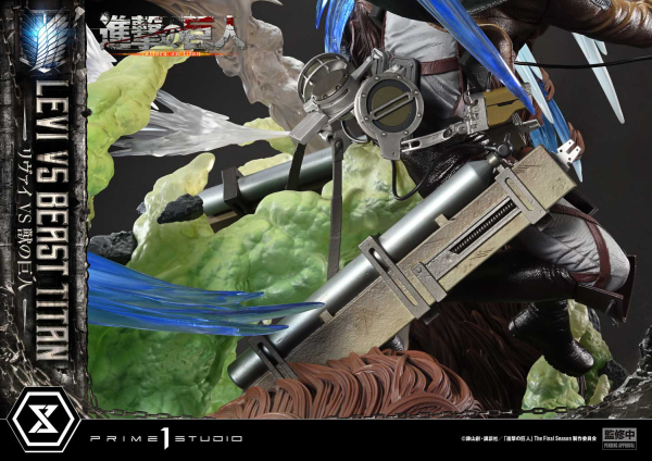 Prime 1 Studio Ultimate Premium Masterline TV animation Attack On Titan Levi versus Beast Titan | 4582647120052
