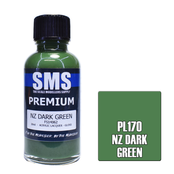 The Scale Modellers Supply (SMS) Premium NZ DARK GREEN FS14062 30ml | 787099995102