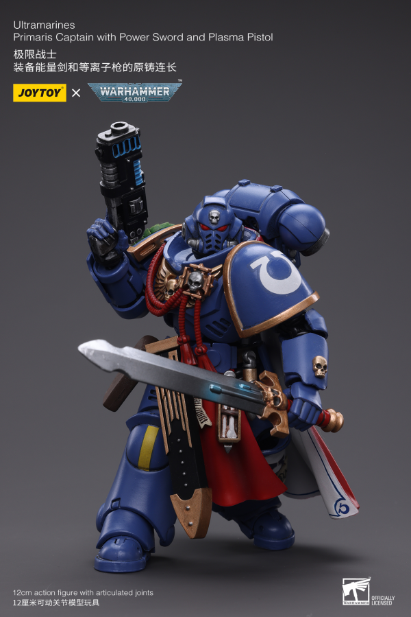 Joy Toy Ultramarines Primaris Captain with Power Sword and Plasma Pistol | 6973130376441