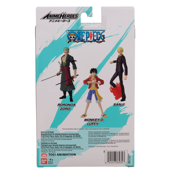 BANDAI Roronoa Zoro One Piece, BNTCA Anime Heroes | 0045557369323