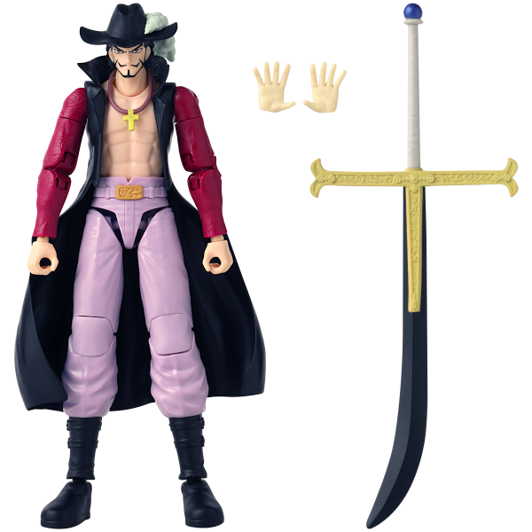 BANDAI Dracule Mihawk One Piece, BNTCA Anime Heroes | 0045557370534