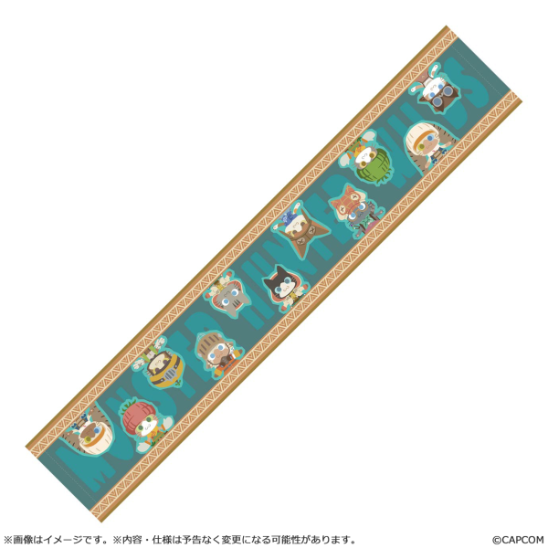 CAPCOM muffler towel Monster Hunter Wilds illustration style(4976219134873)