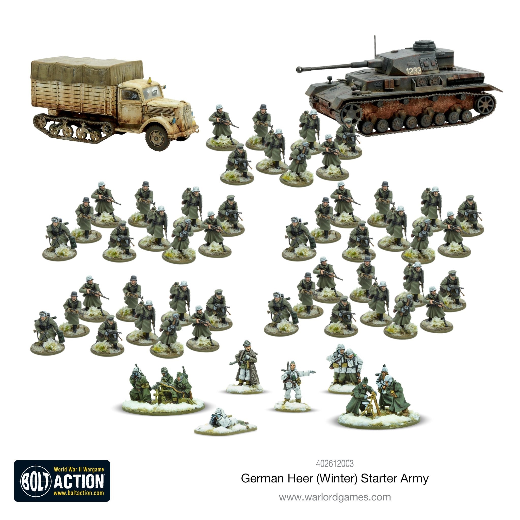 Bolt Action German Heer Winter Starter Army | 5060572508057