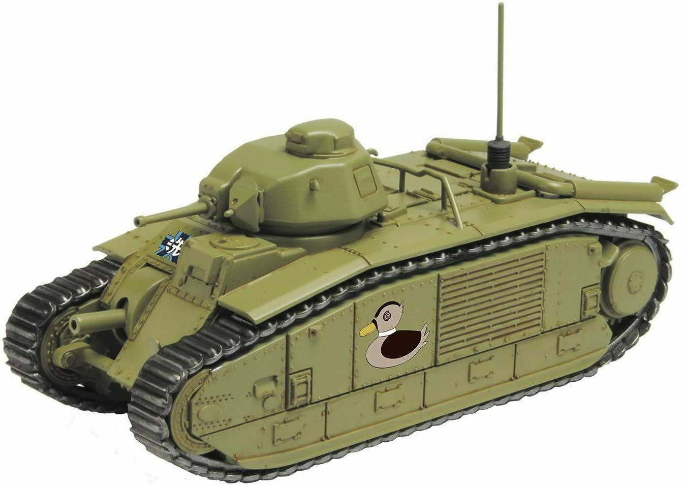Platz x Italeri 1/56 GIRLS und PANZER das FINALE Otegoro Mokei Senshado B1bis Team Kamo San Tank (Figures not included)
