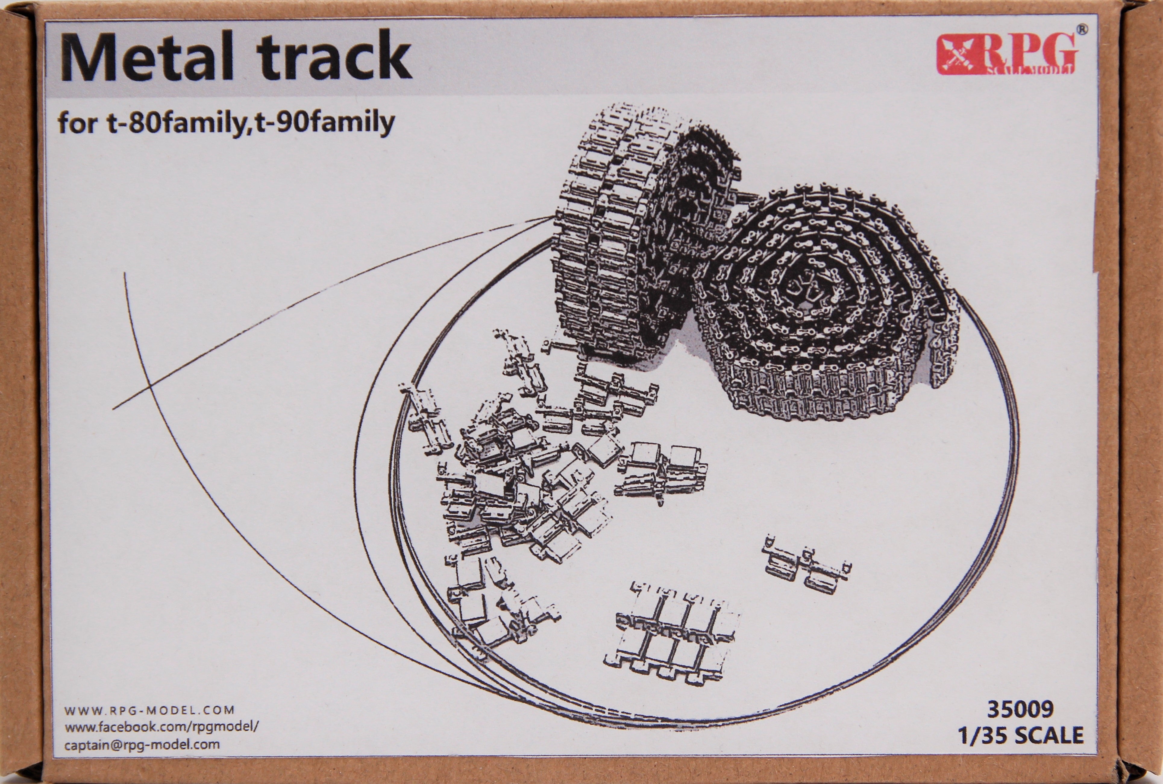 RPG 1/35 Metal Tracks for T-80 & T-90 family | 5907747900400