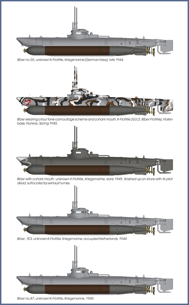 Special Navy 1/72 Biber 'German Midget Submarine'