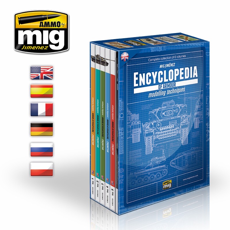 Ammo Mig Encyclopedia of Armour Modelling Techniques - Complete Collection (English) | 8432074061496