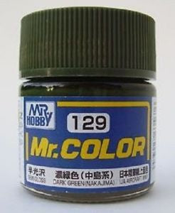 Mr Hobby Mr. Color 129 - Dark Green (Nakajima) (Semi-Gloss/Aircraft) | 4973028635676