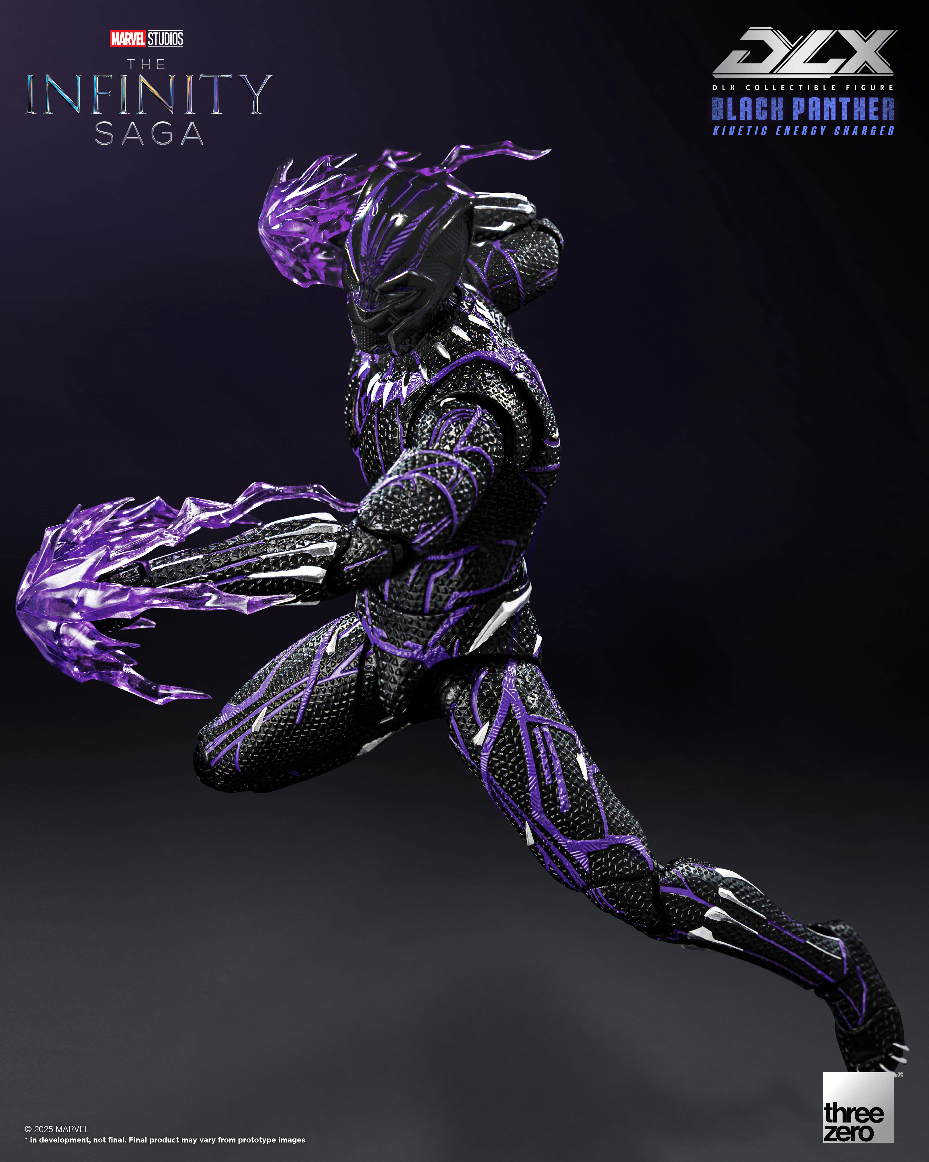 Marvel Studios: The Infinity Saga- DLX Black Panther (Kinetic Energy Charged) | 4895250819429