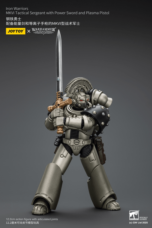 JOYTOY Iron Warriors MKVI Tactical Sergeant with Power Sword and Plasma Pistol