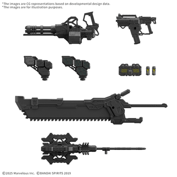 30MM OPTION PARTS SET DAEMON X MACHINA TS WEAPON SET 01 | 4573102742834
