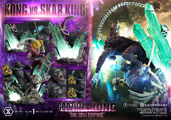 Prime 1 Studio Ultimate Diorama Masterline Godzilla x Kong: The New Empire (Film) Kong vs Skar King Bonus Version | 4582647121707
