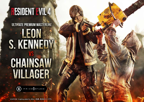 Prime 1 Studio Ultimate Premium Masterline Resident Evil 4 Leon S. Kennedy versus Chainsaw Villager | 4582647120878