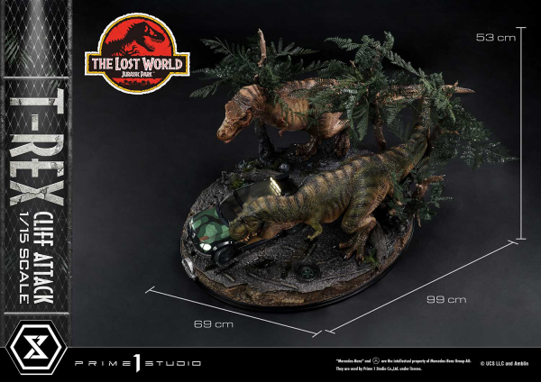 Prime 1 Studio Legacy Museum Collection The Lost World: Jurassic Park (Film) T-Rex Cliff Attack 1/15 scale Bonus Version | 4582647121011