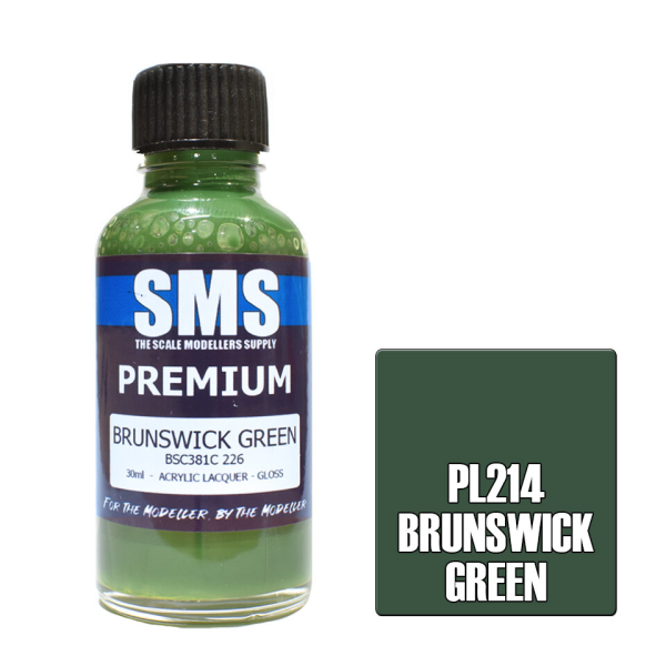 The Scale Modellers Supply (SMS) Premium BRUNSWICK GREEN 30ml | 744109798337