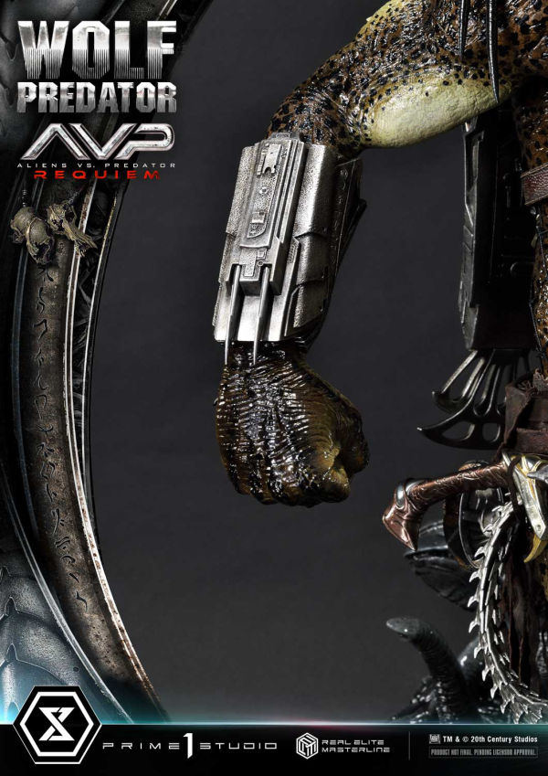 Prime 1 Studio Real Elite Masterline Aliens vs. Predator: Requiem Wolf Predator DX Bonus Version | 4582647121646