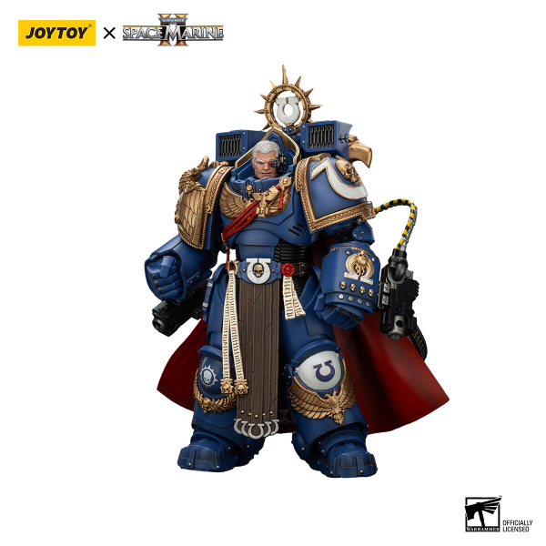 JOYTOY Ultramarines Marneus Calgar, Chapter Master with MKX Gravis Armour and Gauntlets of Ultramar | 6927054401338