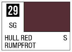 GSI Creos Mr. Color 29 - Hull Red (Semi-Gloss/Ship) | 4973028716276