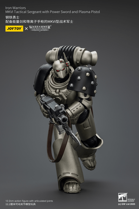 JOYTOY Iron Warriors MKVI Tactical Sergeant with Power Sword and Plasma Pistol