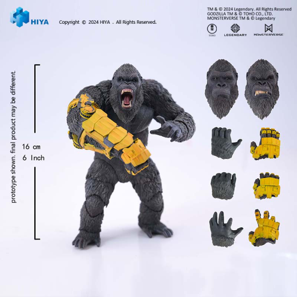HIYA TOYS Exquisite Basic Series GODXILLA x KONG THE NEW EMPIRE Kong B.E.A.S.T. Glove Ver. | 6957534204371