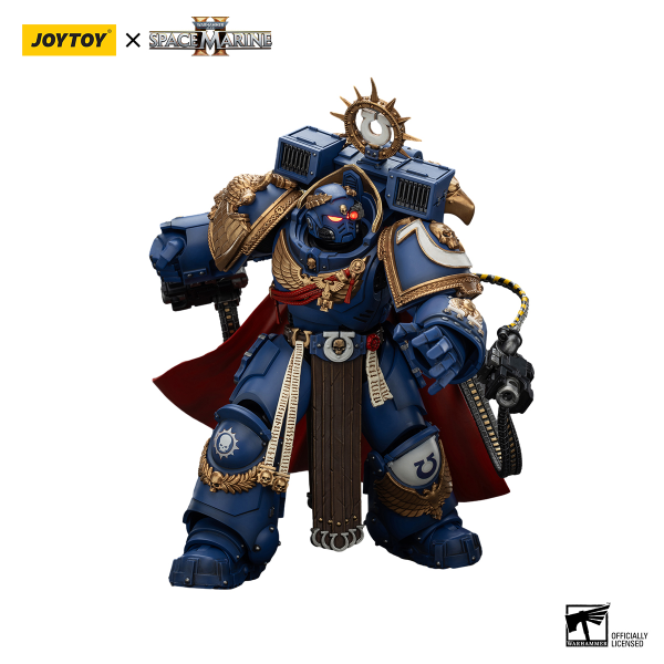 JOYTOY Ultramarines Marneus Calgar, Chapter Master with MKX Gravis Armour and Gauntlets of Ultramar | 6927054401338