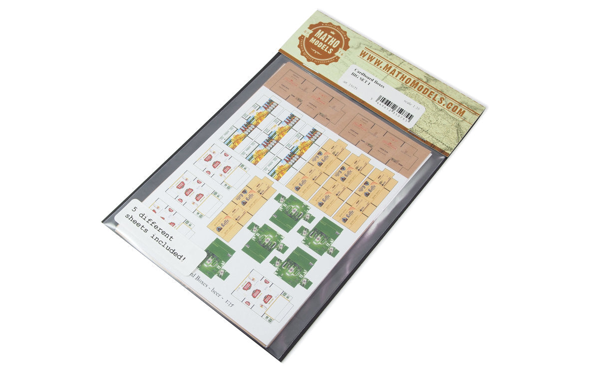 Matho 1/35 Cardboard Boxes - BIG SET 1