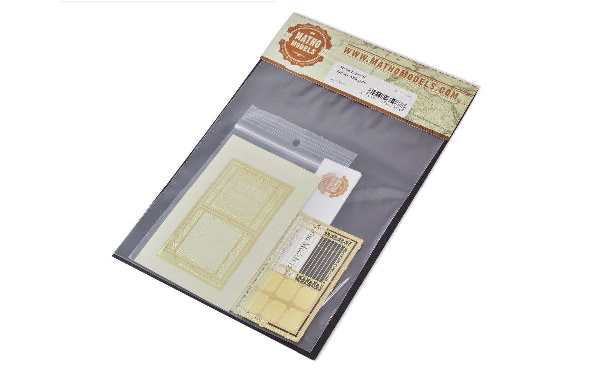 Matho 1/35 Metal Fence B - big set with gate