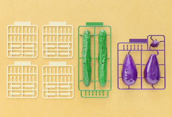 Syuto Seiko Shoryo Uma Plastic Model Cucumber & Eggplant | 4580620730663