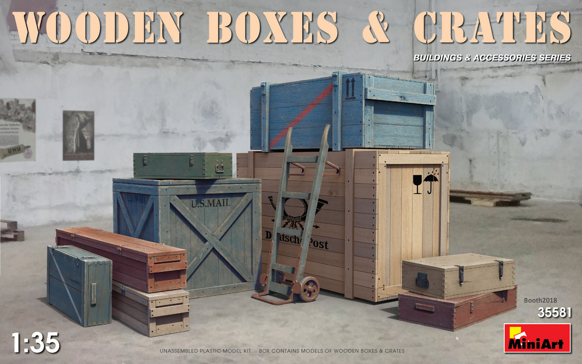 MiniArt 1/35 Wooden Boxes & Crates | 4820183311849