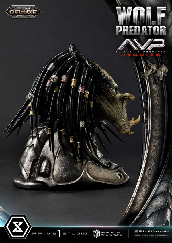 Prime 1 Studio Real Elite Masterline Aliens vs. Predator: Requiem Wolf Predator DX Bonus Version | 4582647121646