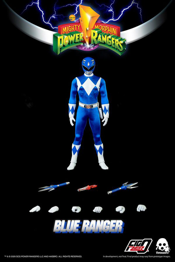 Three Zero Mighty Morphin Power Rangers - FigZero 1/6 Blue Ranger | 4897056203174