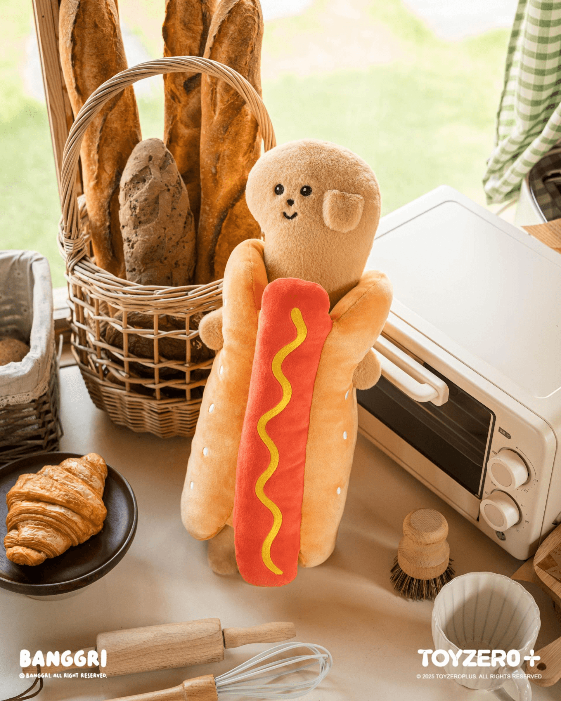 BANGGRI Bakery Series - 45cm Plush (Hot Dog Gingae) | 6978531760820