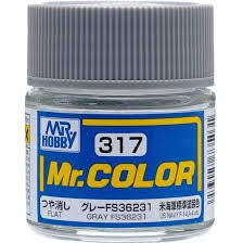 Mr Hobby Mr. Color 317 - Gray FS36231 (Semi-Gloss/Aircraft) | 4973028717457