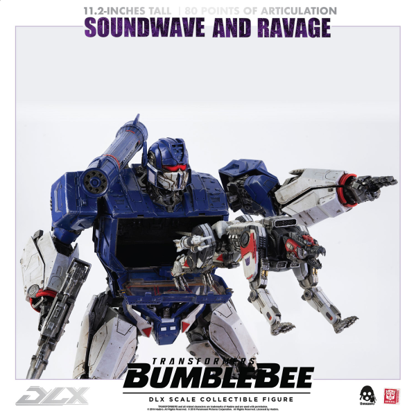 Three Zero Transformers: Bumblebee - DLX Soundwave and Ravage | 4897056202627