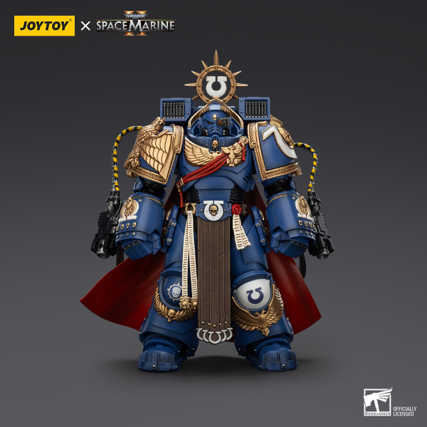 JOYTOY Ultramarines Marneus Calgar, Chapter Master with MKX Gravis Armour and Gauntlets of Ultramar | 6927054401338
