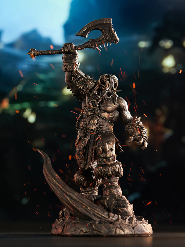 HEX Collectibles Blizzard World of Warcraft® Grommash Hellscream 1/10 Scale Bronze-Colored Edition Statue | 6972099322636
