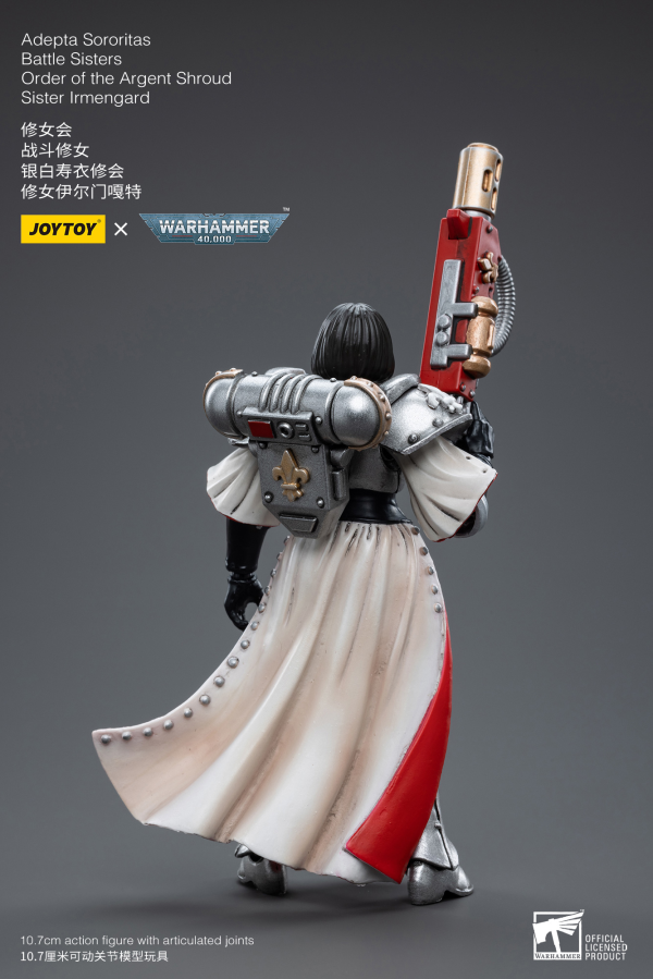 Joy Toy Warhammer 40K-Adepta Sororitas Battle Sisters Order of the Argent Shroud Sister Irmengard | 6973130374638