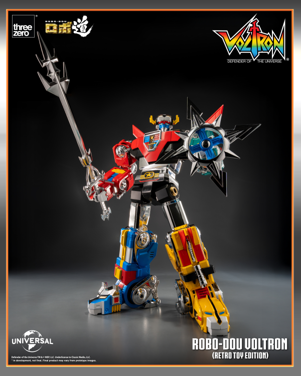 threezero Voltron: Defender of the Universe ROBO-DOU Voltron (Retro Toy Edition) | 4895250816800