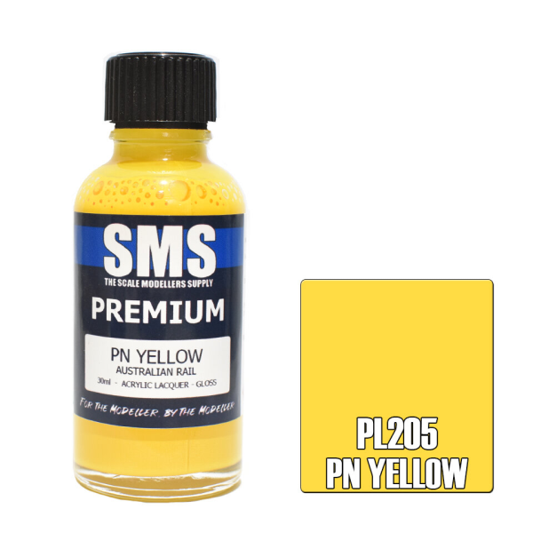 The Scale Modellers Supply (SMS) Premium PN YELLOW (AUSTRALIAN RAIL) 30ml | 744109798177