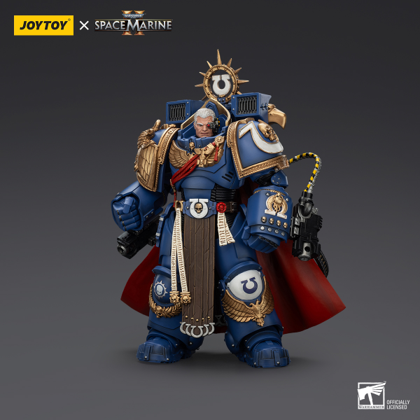 JOYTOY Ultramarines Marneus Calgar, Chapter Master with MKX Gravis Armour and Gauntlets of Ultramar | 6927054401338