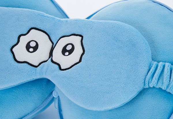 Gal & Dino 2-in-1 Miniature Pillow + Eye Mask | 4580590180390