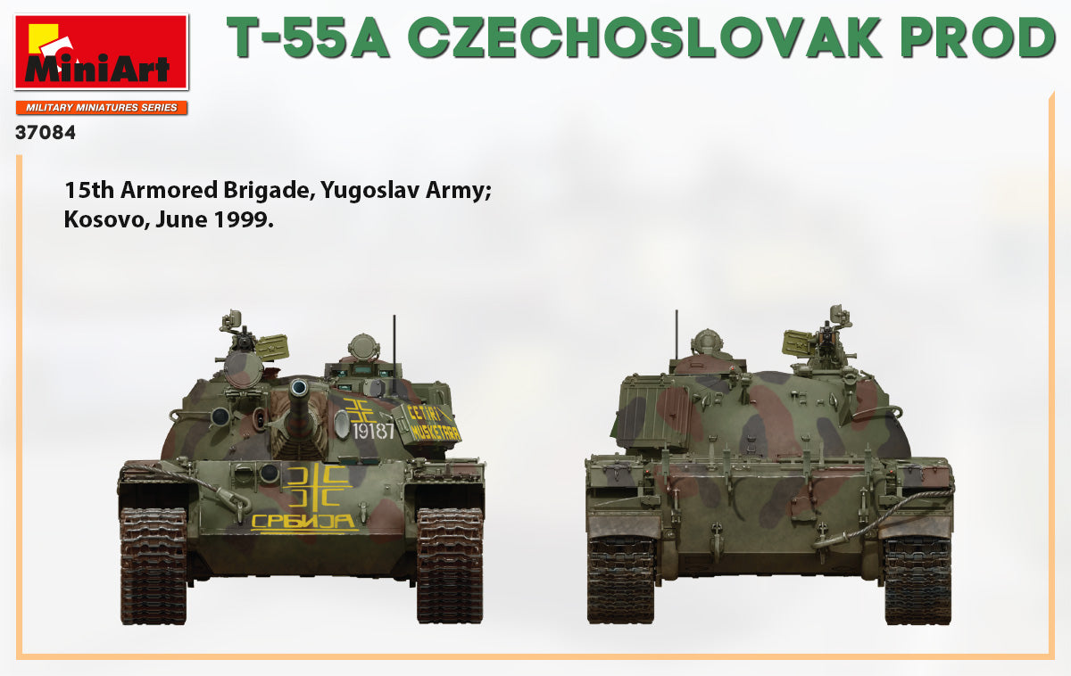 MiniArt 1/35 T-55A Czechoslovak Prod. Tank | 4820183313195