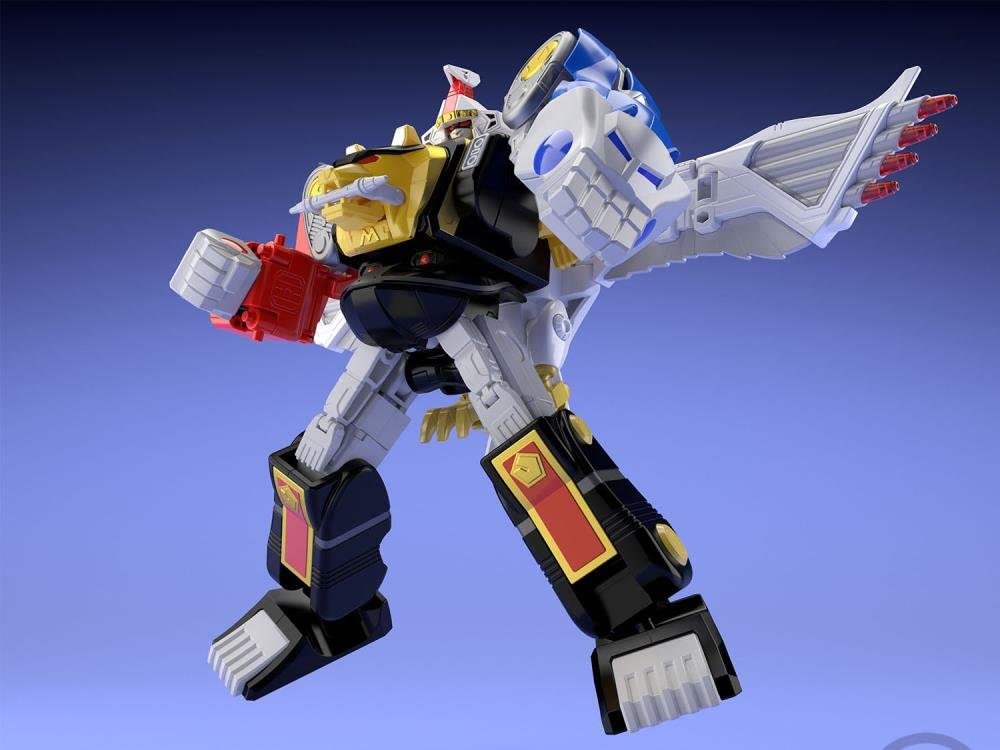 Bandai Ninja Megazord & White Ninja Falconzord Set 'Mighty Morphin Alien Rangers', Bandai Super Mini Pla | 4549660250937