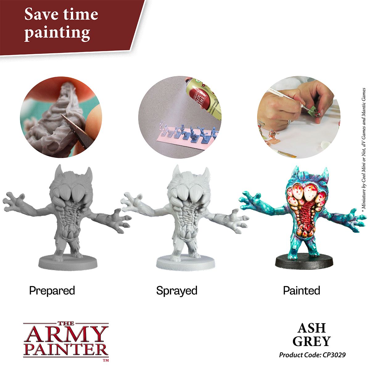 Army Painter Colour Primer - Ash Grey | 5713799302914