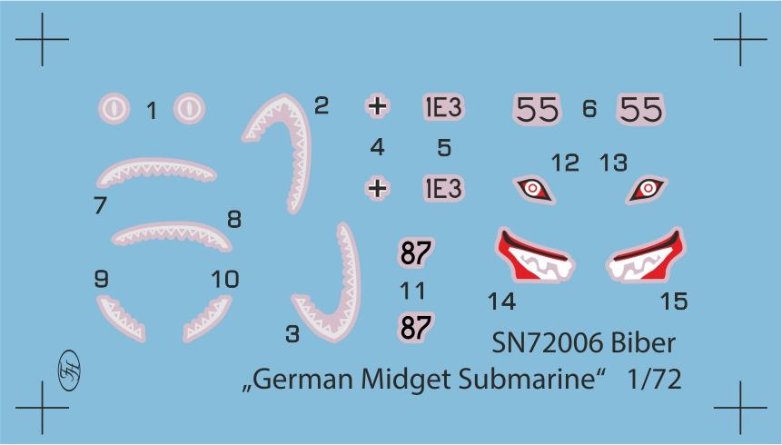 Special Navy 1/72 Biber 'German Midget Submarine'