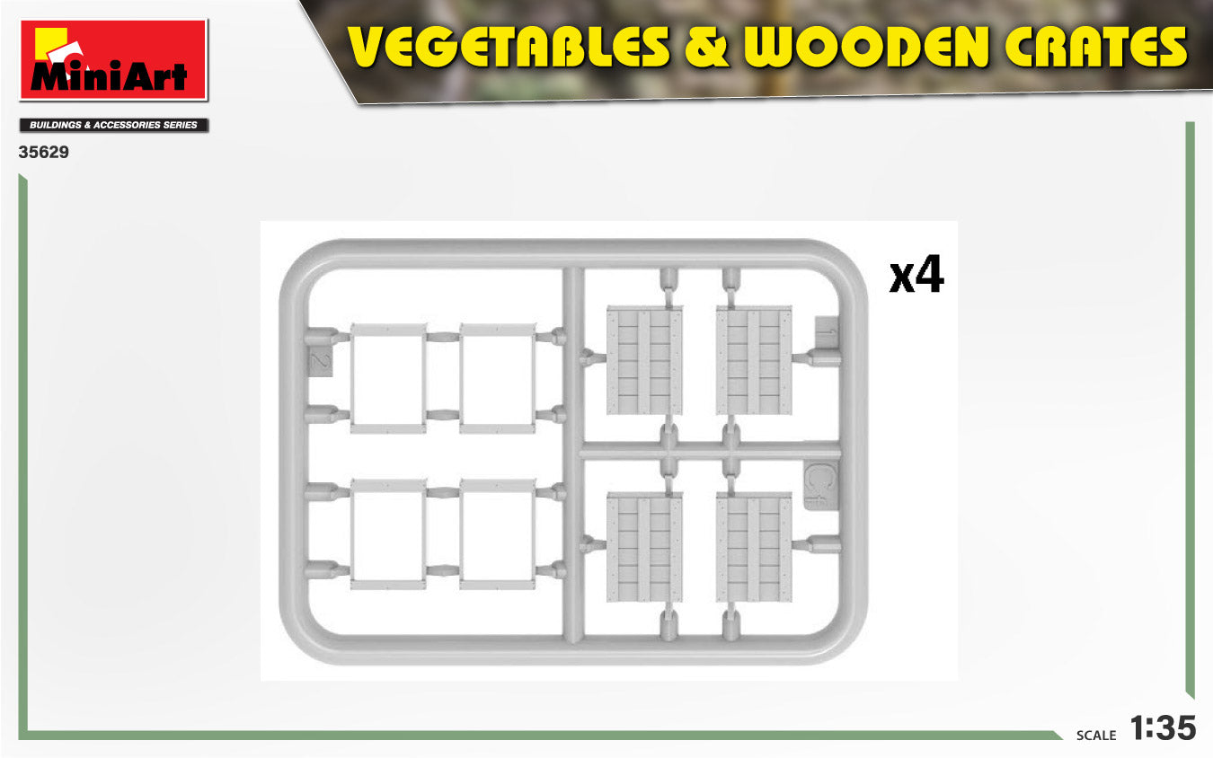 MiniArt 1/35 Vegetables & Wooden Crates | 4820183314291