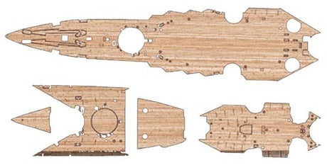 Fujimi 1/700 Wood Deck Seal for IJN Aircraft Battleship Ise (with Ship Name Plate)